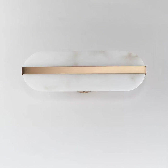 Stone Wall Alabaster LED Sconce.