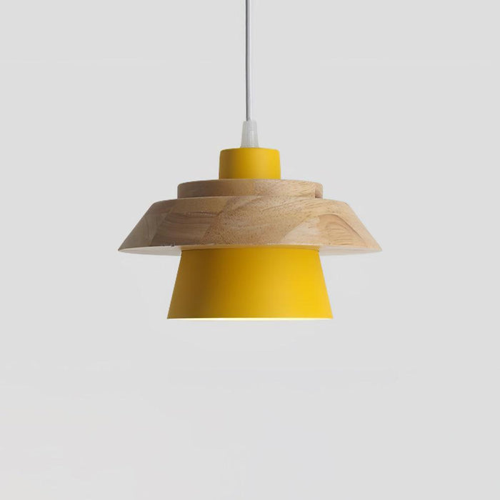 Stone Wood Pendant Lamp.