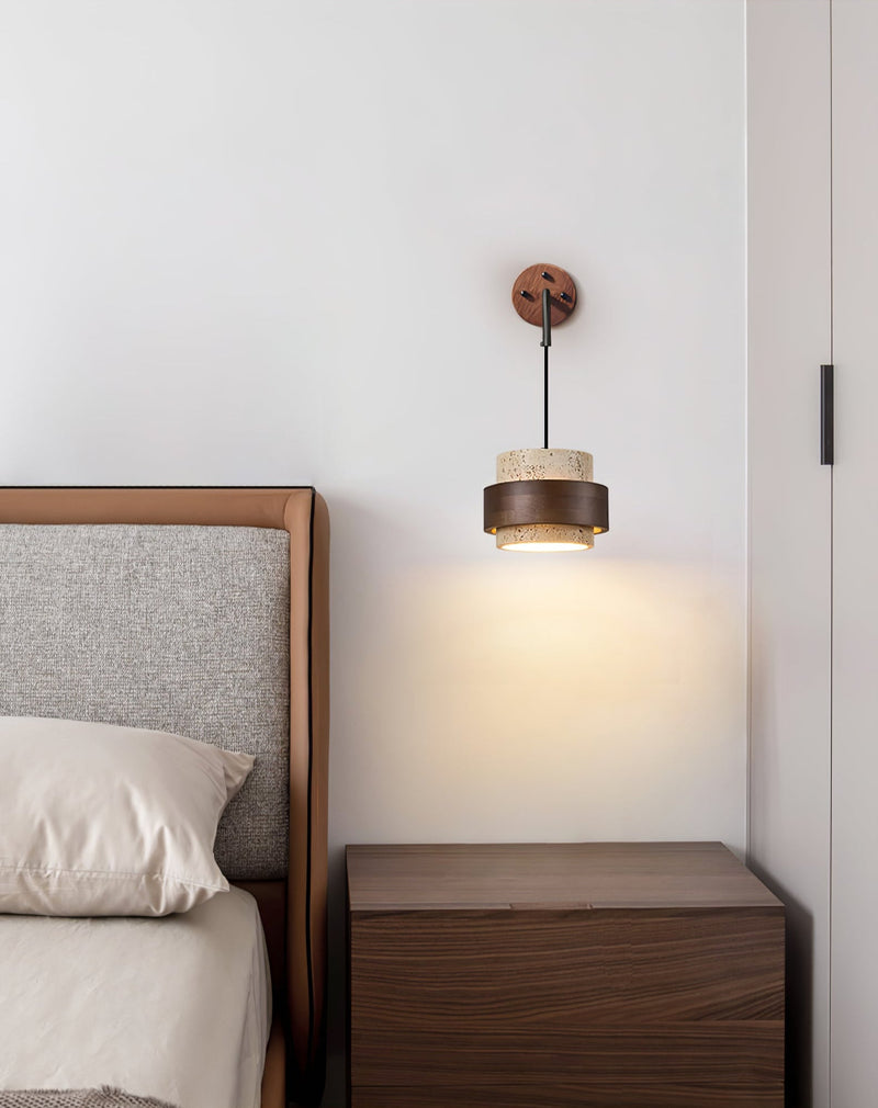 Stonova Travertine Wall Sconce-DWHOME