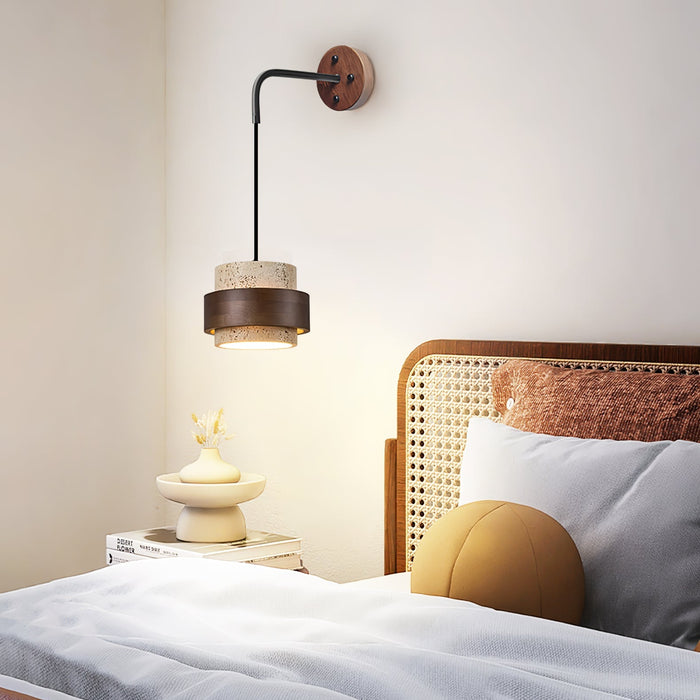 Stonova Travertine Wall Sconce-DWHOME