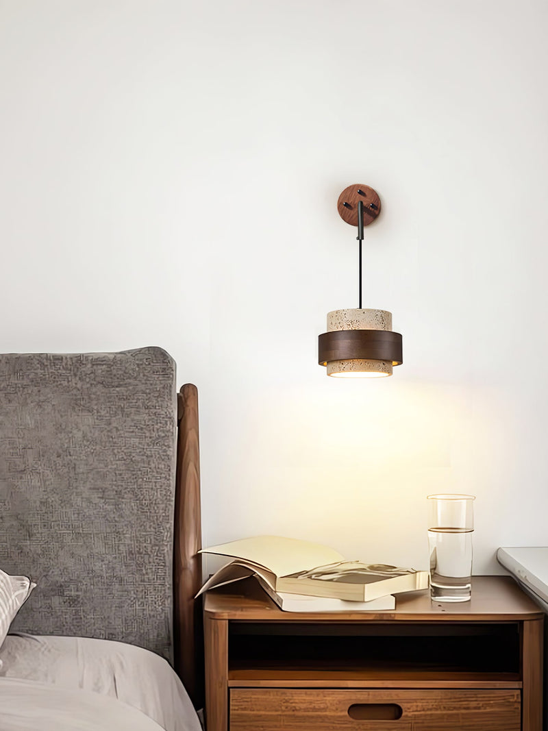Stonova Travertine Wall Sconce-DWHOME