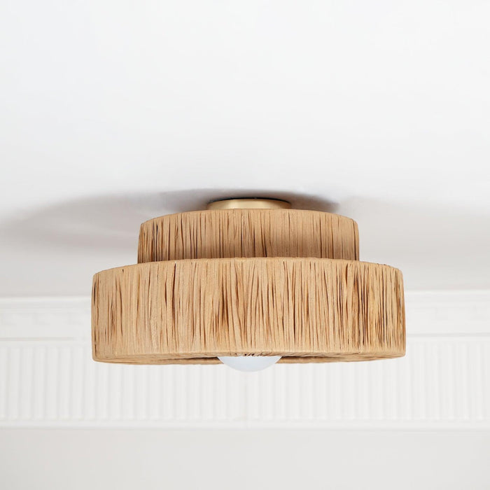 Straw Art Ceiling Lamp-DWHOME