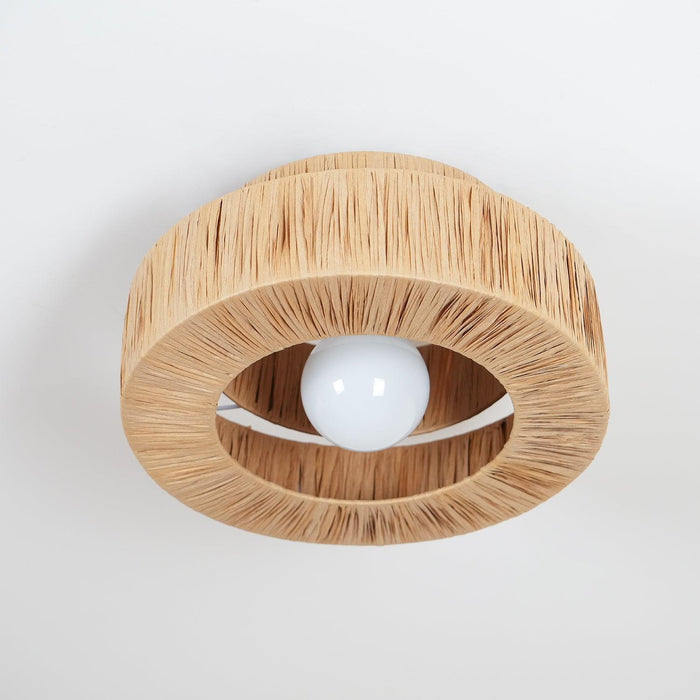 Straw Art Ceiling Lamp-DWHOME