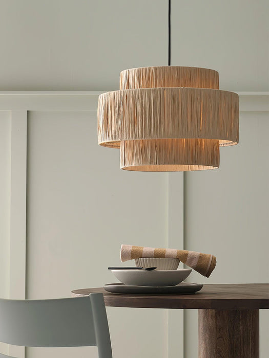 Straw Art Pendant Light-DWHOME