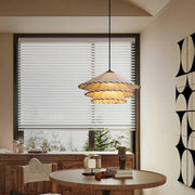 Lotus Leaf Fabric Pendant Light-DWHOME
