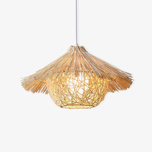 Straw Hat Pendant Light-DWHOME