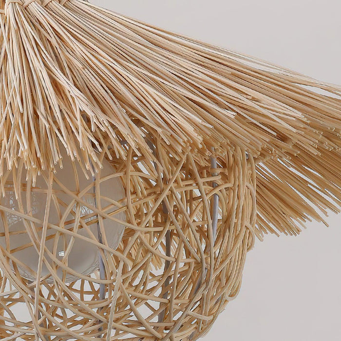 Straw Hat Pendant Light.