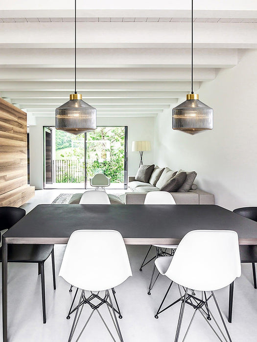 Striped Spinning Top Pendant Light-DWHOME