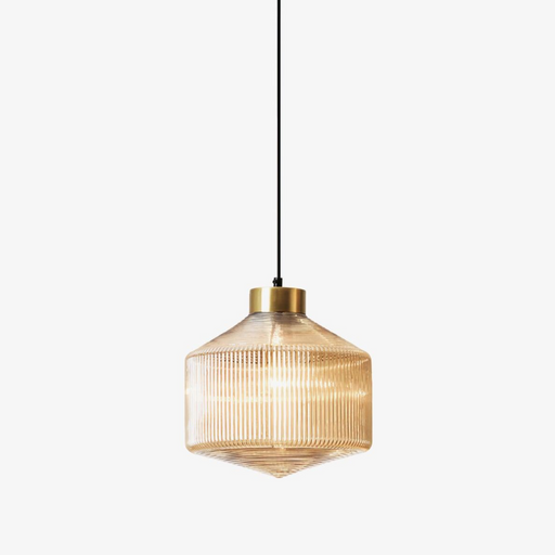 Striped Spinning Top Pendant Light.