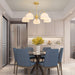 Striped Glass Bowl Chandelier - DWHOME