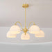 Striped Glass Bowl Chandelier - DWHOME