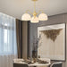 Striped Glass Bowl Chandelier - DWHOME