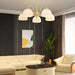 Striped Glass Bowl Chandelier - DWHOME