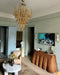 Stunning Murano Amber Glass Petals Chandelier-DWHOME