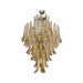 Stunning Murano Amber Glass Petals Chandelier-DWHOME