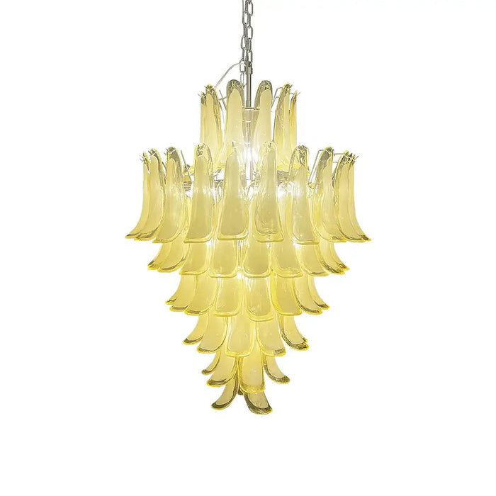 Stunning Murano Caramel Glass Petals Chandelier-DWHOME