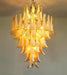 Stunning Murano Caramel Glass Petals Chandelier-DWHOME