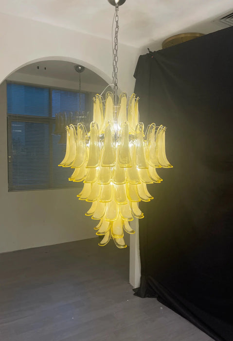 Stunning Murano Caramel Glass Petals Chandelier-DWHOME