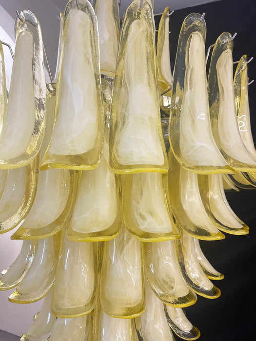 Stunning Murano Caramel Glass Petals Chandelier-DWHOME