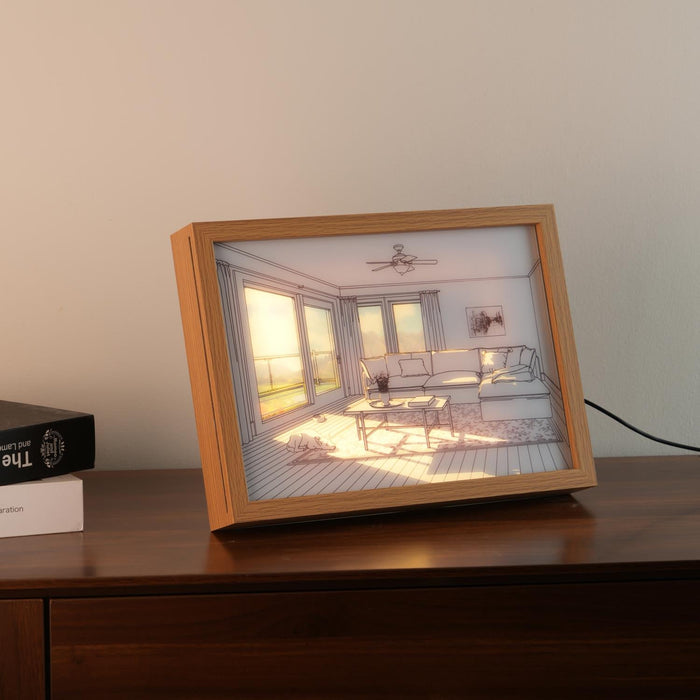Dog Sunbathing Mural Art Lamp-DWHOME