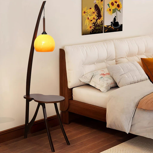 Arc Wood Hanging Floor Lamp - DWHOME