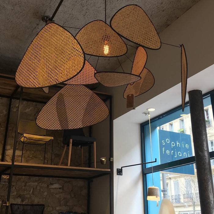 Screen Cannage Pendant Swag Light-DWHOME