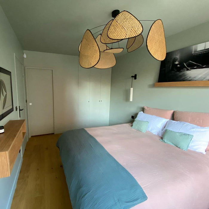 Screen Cannage Pendant Swag Light-DWHOME