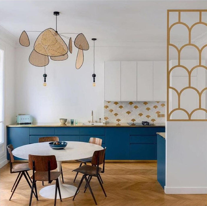 Screen Cannage Pendant Swag Light-DWHOME