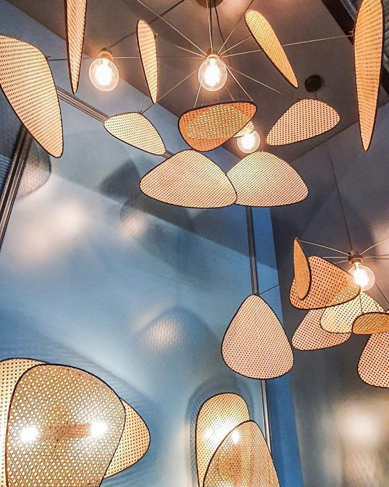 Screen Cannage Pendant Swag Light-DWHOME