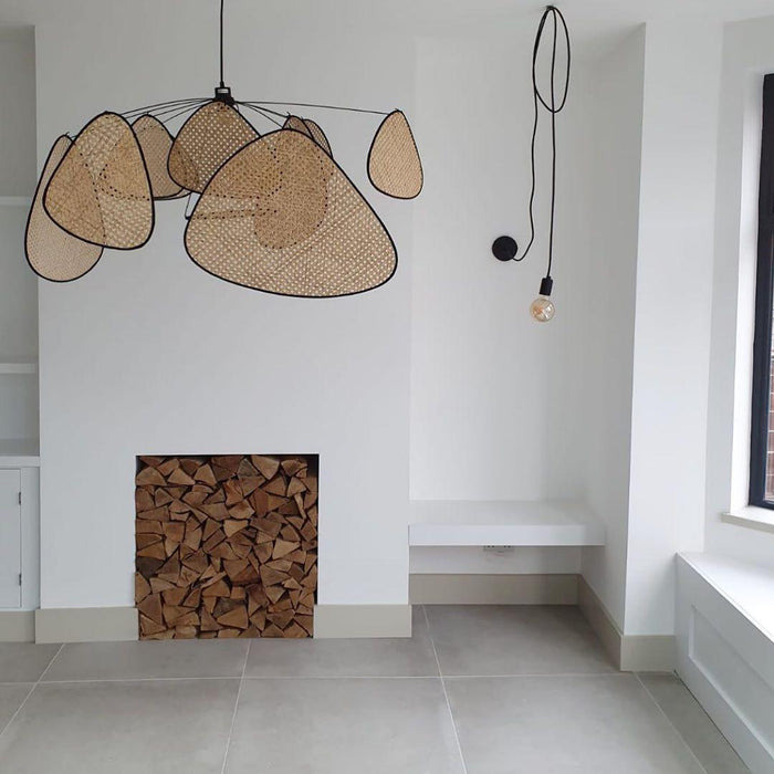 Screen Cannage Pendant Swag Light-DWHOME