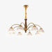 Swedish Modern Brass Chandelier - DWHOME