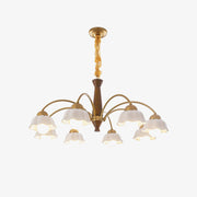 Swedish Modern Brass Chandelier-DWHOME