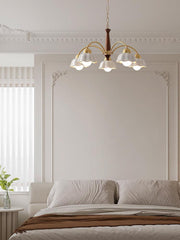 Swedish Modern Brass Chandelier-DWHOME