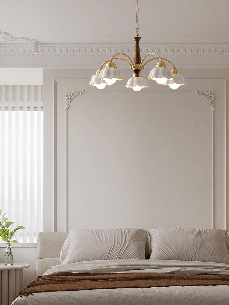 Swedish Modern Brass Chandelier-DWHOME