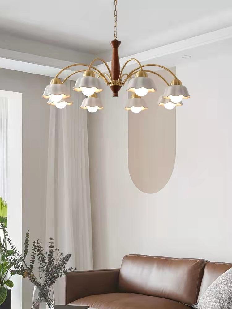 Swedish Modern Brass Chandelier-DWHOME