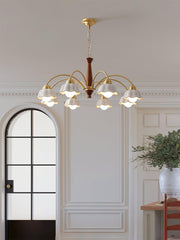 Swedish Modern Brass Chandelier-DWHOME