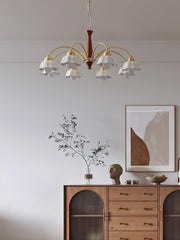 Swedish Modern Brass Chandelier-DWHOME