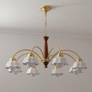 Swedish Modern Brass Chandelier-DWHOME