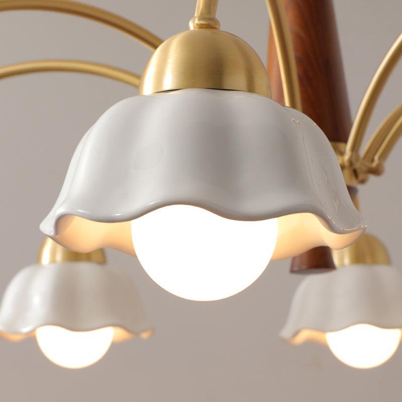 Swedish Modern Brass Chandelier-DWHOME