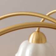 Swedish Modern Brass Chandelier-DWHOME
