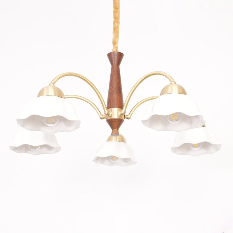 Swedish Modern Brass Chandelier-DWHOME