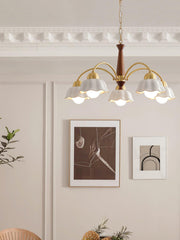 Swedish Modern Brass Chandelier-DWHOME