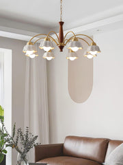 Swedish Modern Brass Chandelier-DWHOME