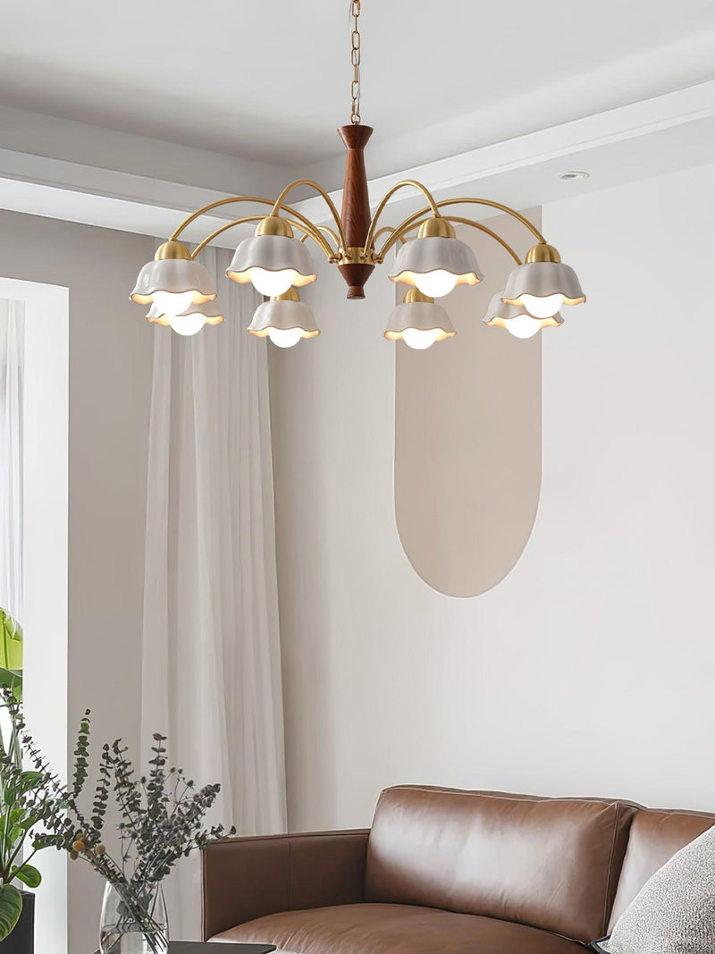 Swedish Modern Brass Chandelier-DWHOME