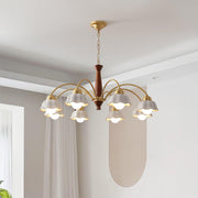 Swedish Modern Brass Chandelier-DWHOME