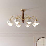 Swedish Modern Brass Chandelier-DWHOME