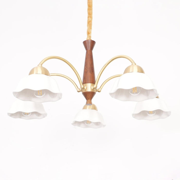 Swedish Modern Brass Chandelier - DWHOME