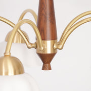 Swedish Modern Brass Chandelier-DWHOME