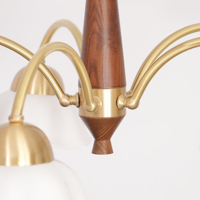 Swedish Modern Brass Chandelier - DWHOME