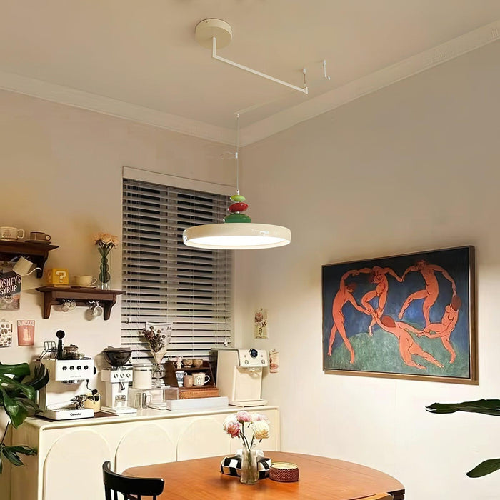 Swing Arm Stone Pendant Light-DWHOME